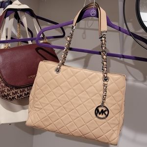 Michael Kors Pink Quilted Purse